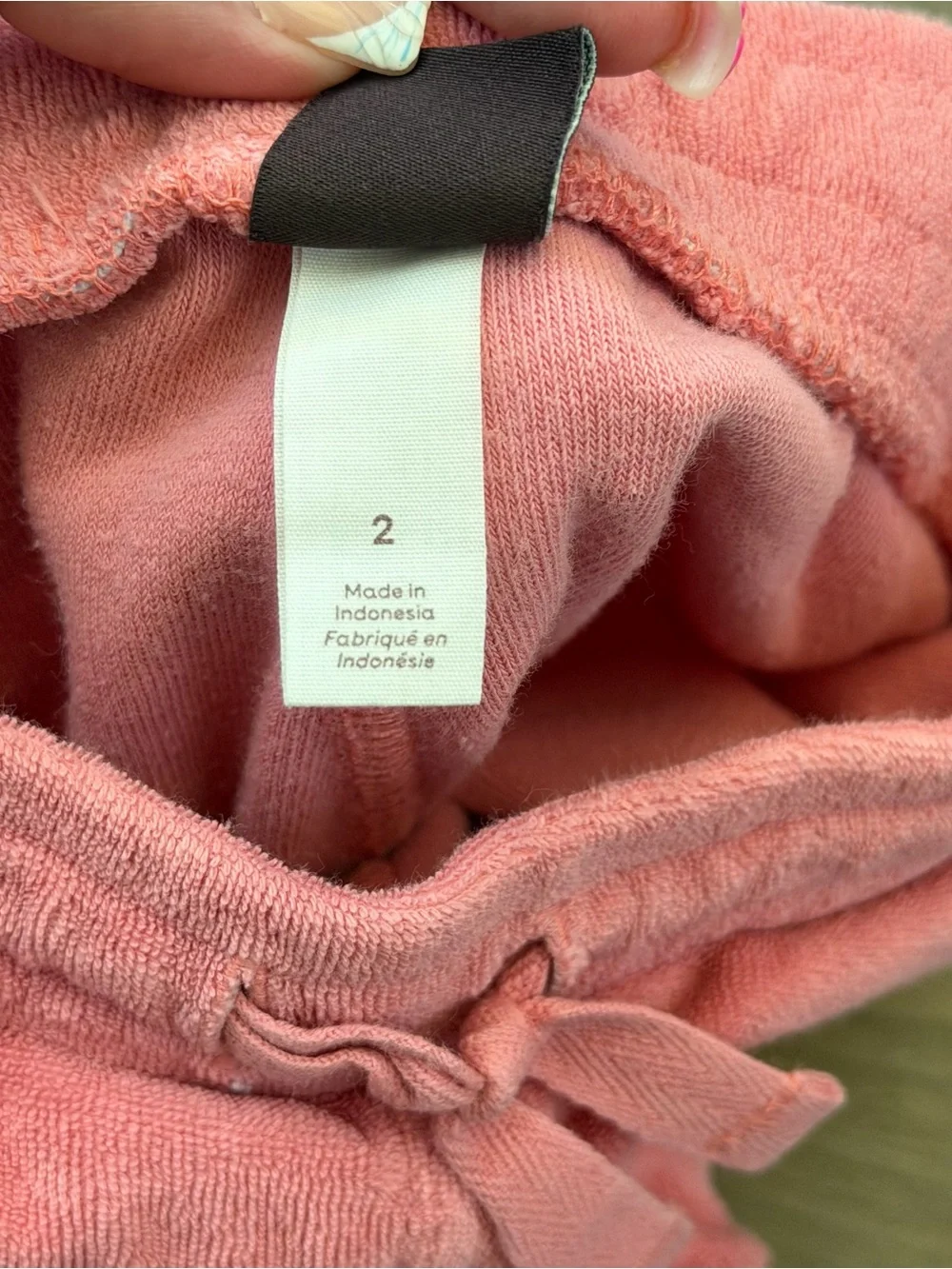 Tea Collection Toddler Pink Terry Cloth Sporty Shorts Size 2